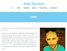 Tablet Screenshot of joelroston.com